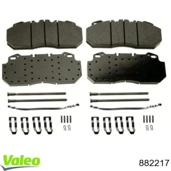 Купить 882217 VALEO Колодки тормозные