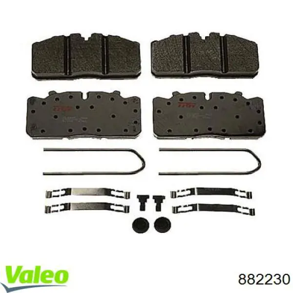 Купить 882230 VALEO Колодки тормозные