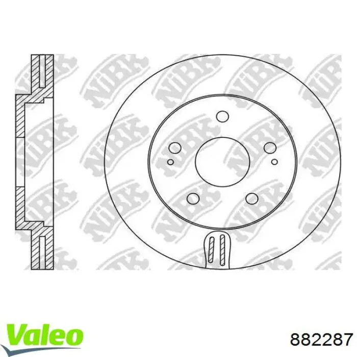 Купить 882287 VALEO Колодки тормозные