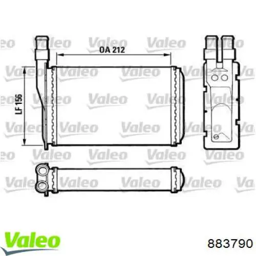 Радиатор отопителя Polcar 6005N81
