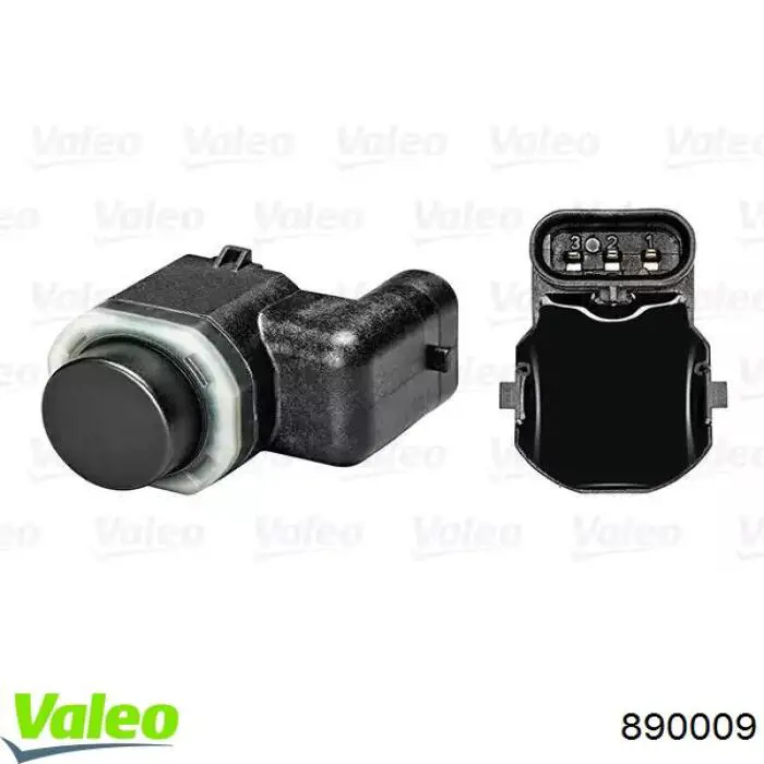 890009 VALEO sensor de sinalização de estacionamento (sensor de estacionamento dianteiro/traseiro central)