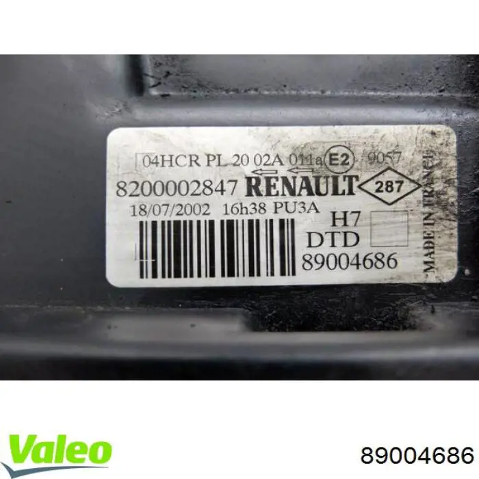 Фара правая 89004686 VALEO