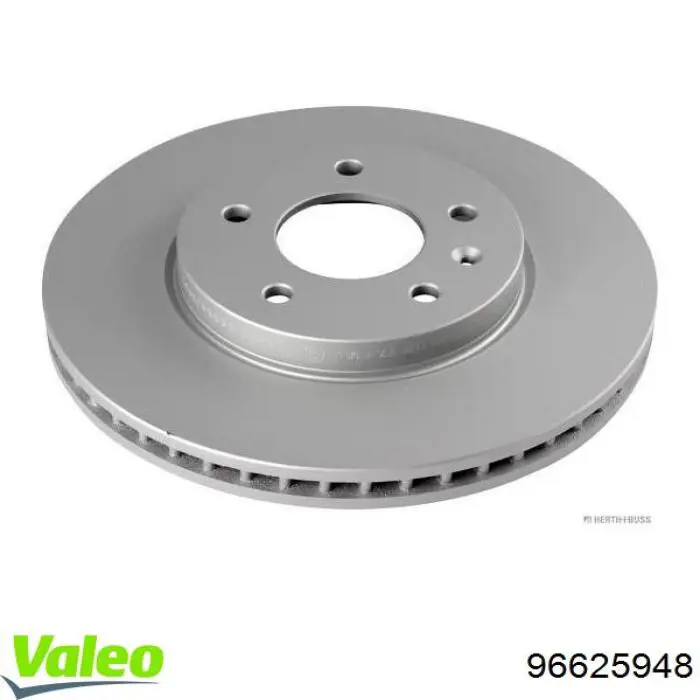 96625948 VALEO Диск тормозной передний