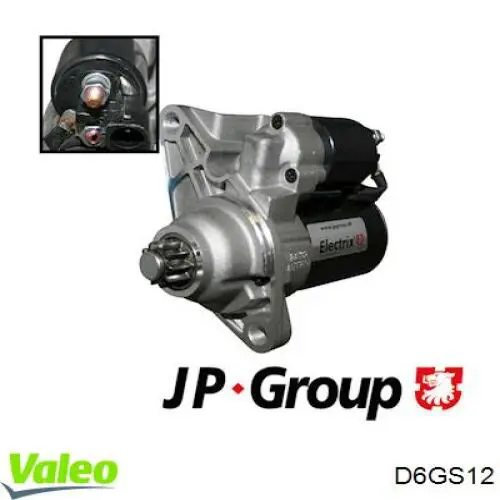 D6GS12 VALEO Стартер автомобиля