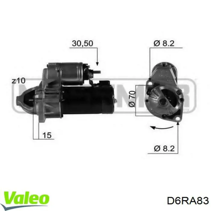 Купить D6RA83 VALEO Стартер