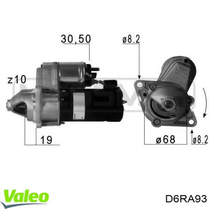 Купить D6RA93 VALEO Стартер