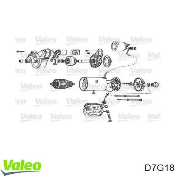 Стартер D7G18 VALEO