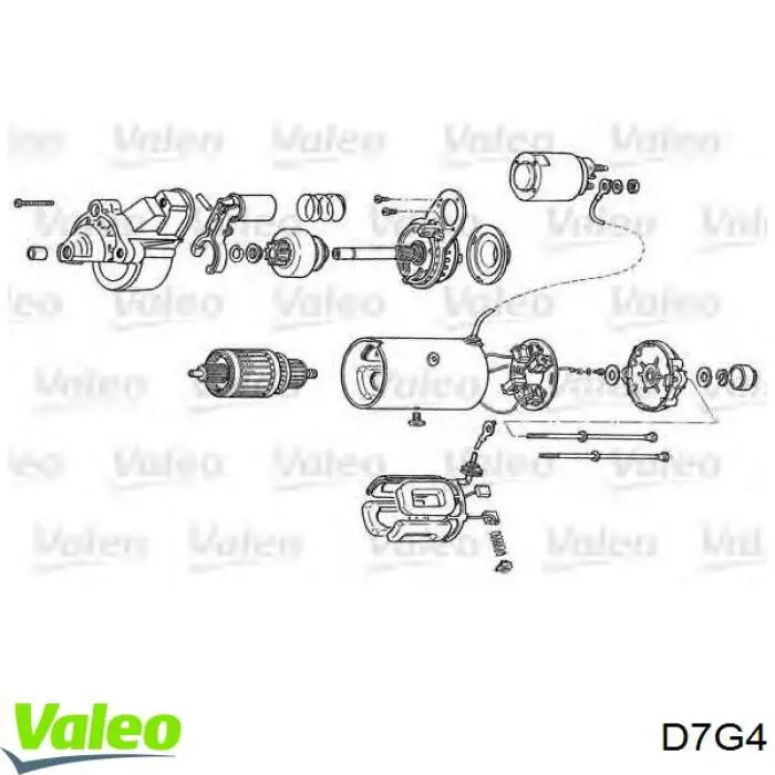 Motor de arranque D7G4 VALEO