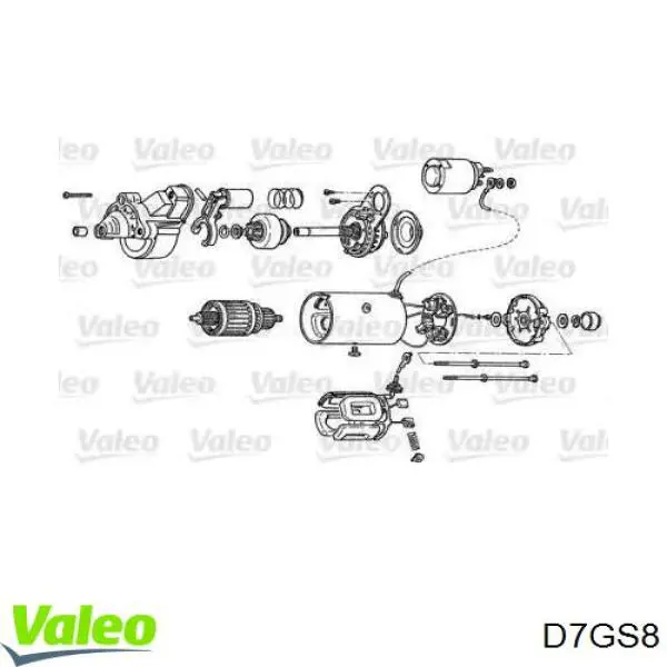 Купить D7GS8 VALEO Стартер