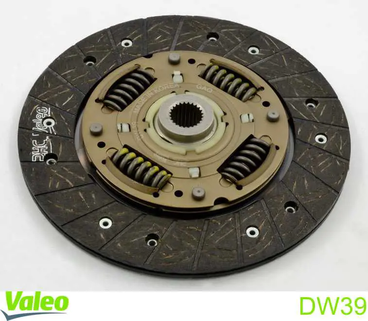 DW39 VALEO Диск сцепления ведомый