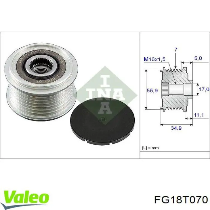 Купить FG18T070 VALEO Генератор
