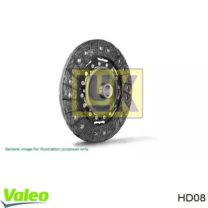 HD08 VALEO Диск сцепления ведомый