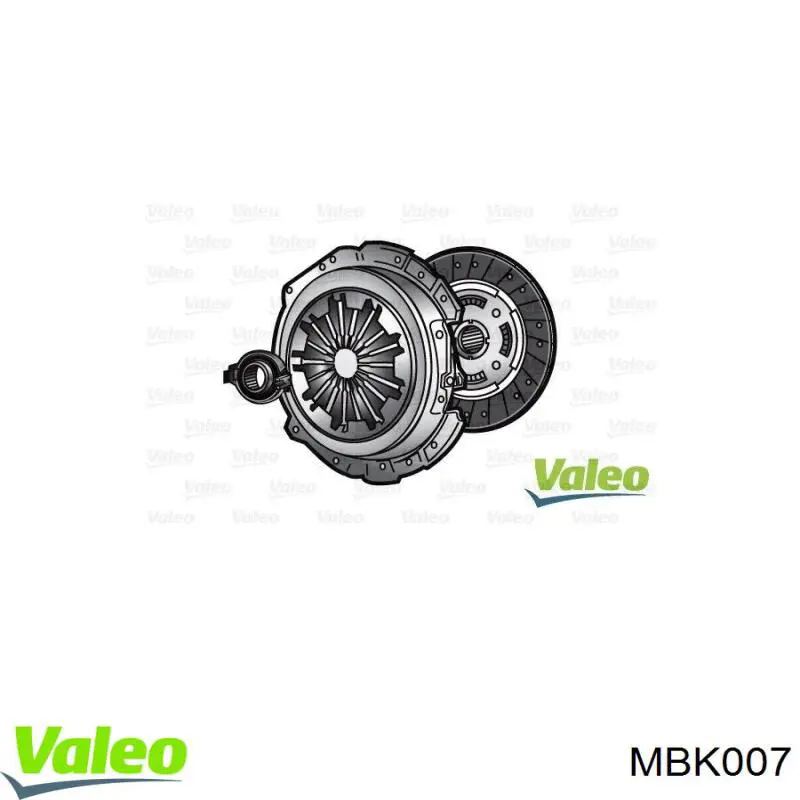 MBK007 VALEO Сцепление в сборе
