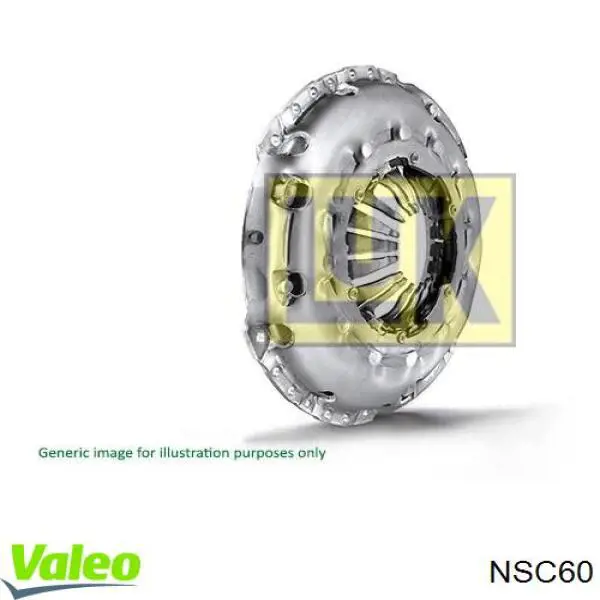 NSC60 VALEO Plato de presión de embrague original y equivalente