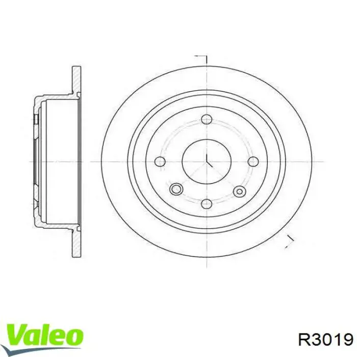 Тормозные диски R3019 VALEO