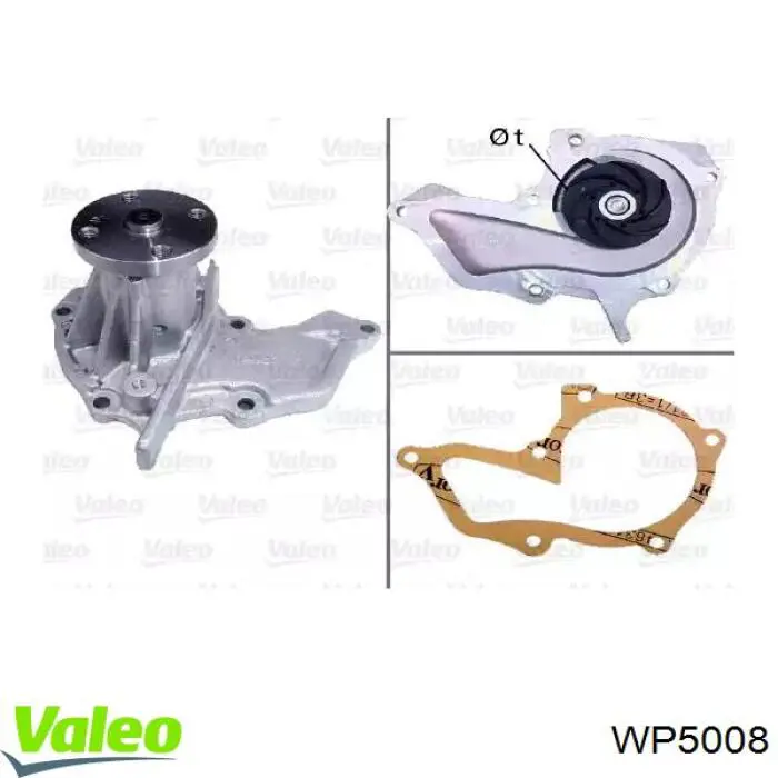 Купить WP5008 VALEO Насос охлаждения