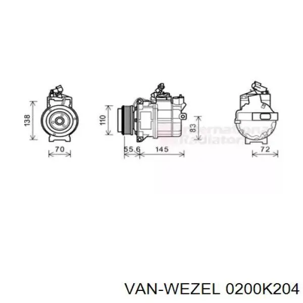 ACP1347000P Mahle Original Компрессор хладагента