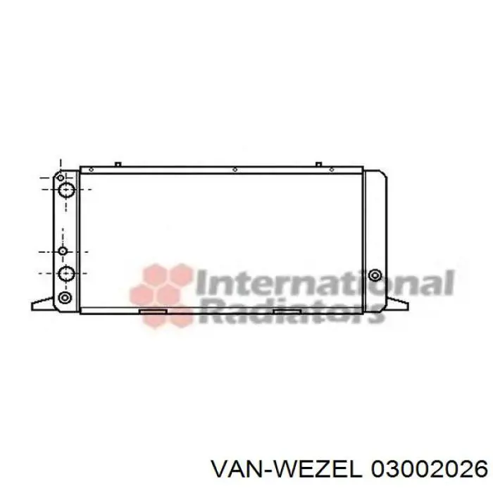 Радиатор 03002026 VAN Wezel