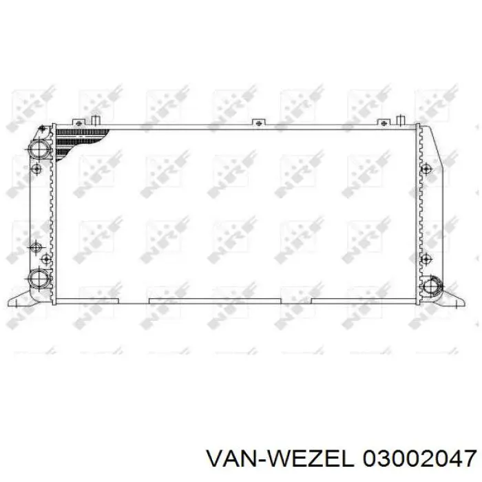 03002047 VAN Wezel радиатор