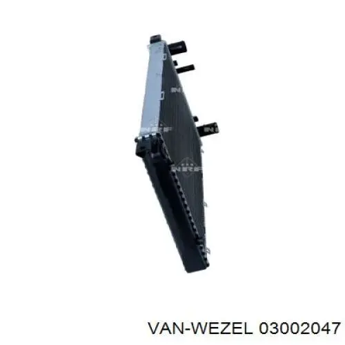 Радиатор охлаждения двигателя VAN Wezel 03002047 цена, от 36.76 USD