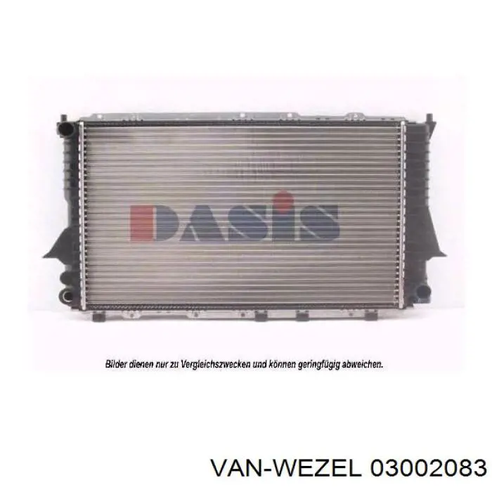 Радиатор 03002083 VAN Wezel