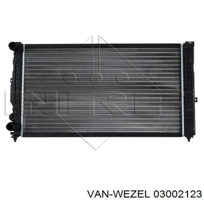 Радиатор охлаждения двигателя VAN WEZEL 03002123