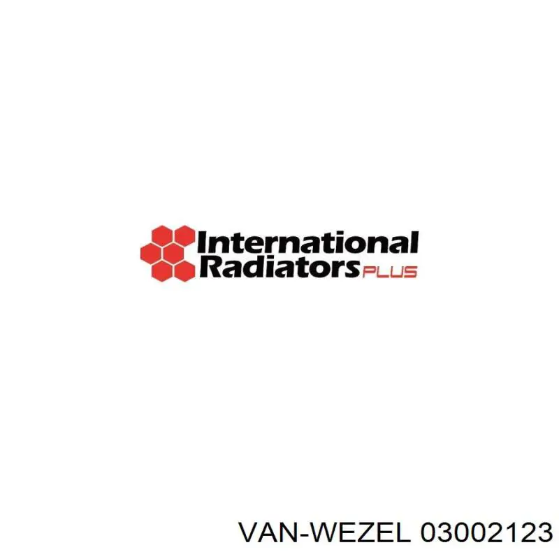 Радиатор охлаждения VAN Wezel 03002123