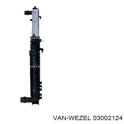 Радиатор охлаждения двигателя VAN Wezel 03002124 цена, от 55.67 USD
