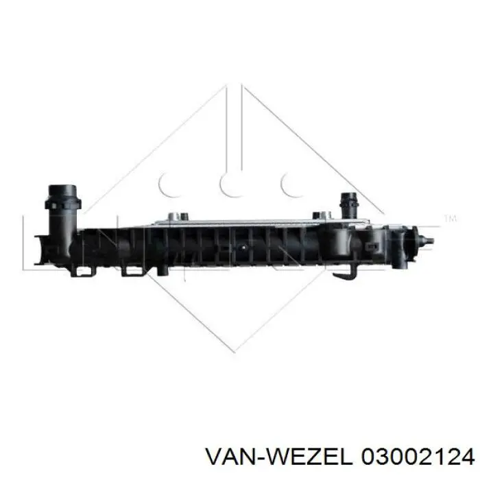 Купить 03002124 VAN Wezel Радиатор водяной