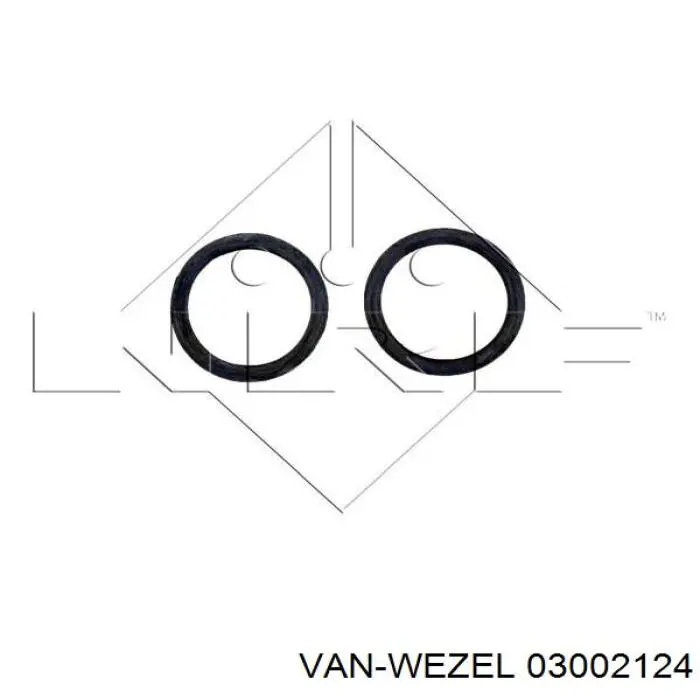 Радиатор 03002124 VAN Wezel