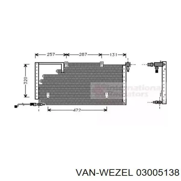 Конденсатор кондиционера VAG 443260401F цена, от 128.82 USD