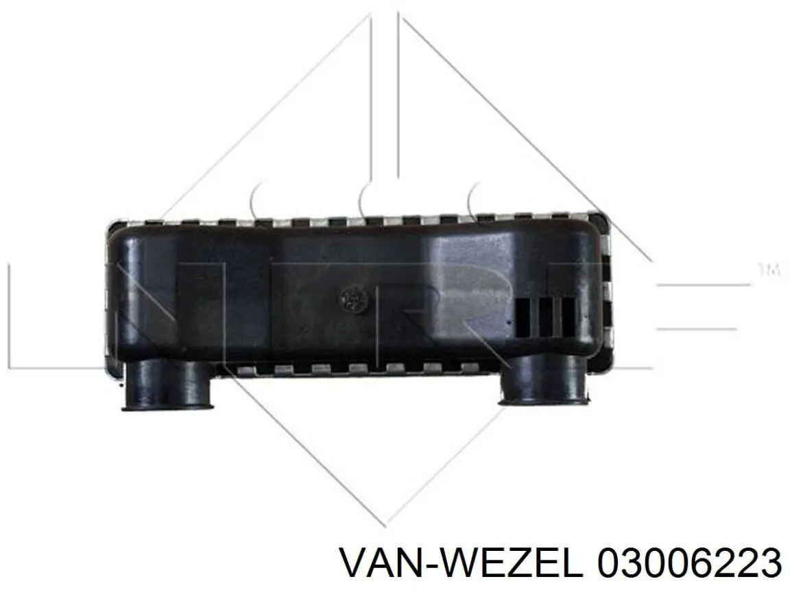 Радиатор печки 03006223 VAN Wezel