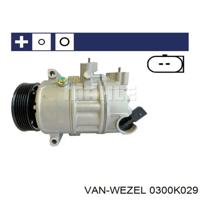 Компрессор кондиционера 0300K029 VAN Wezel