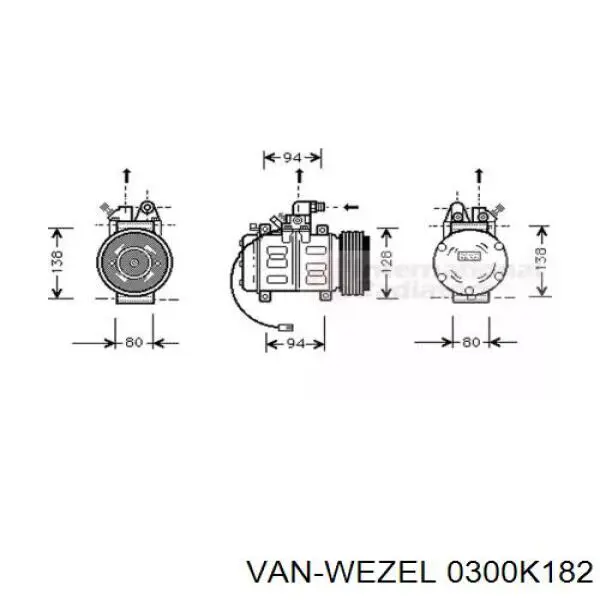 Компрессор кондиционера 077260803C VAG