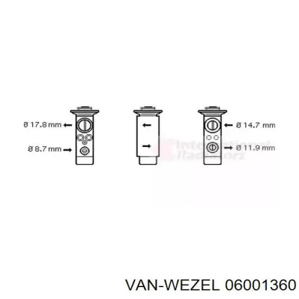 6001360 VAN Wezel клапан trv кондиционера
