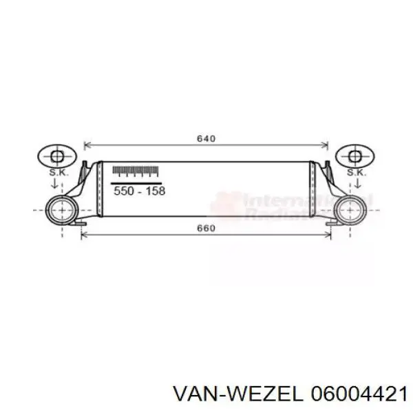 Система охлаждения наддувочного воздуха VAN Wezel 06004421 цена, от 108.19 USD