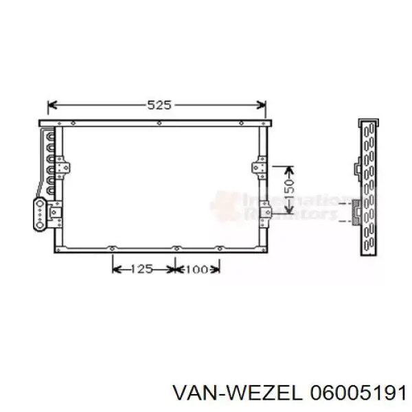 Радиатор охлаждения кондиционера AVA BW5191AVA