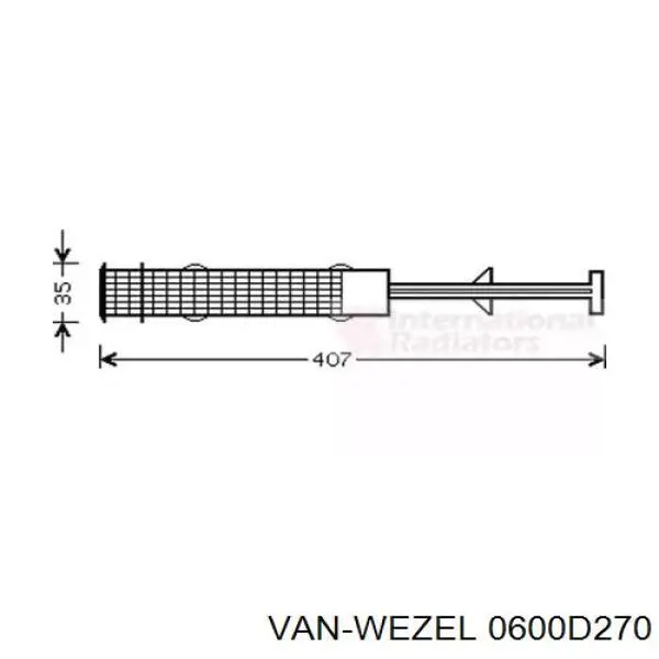 Осушитель кондиционера 0600D270 VAN Wezel