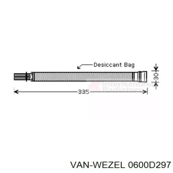 Осушитель кондиционера 0600D297 VAN Wezel