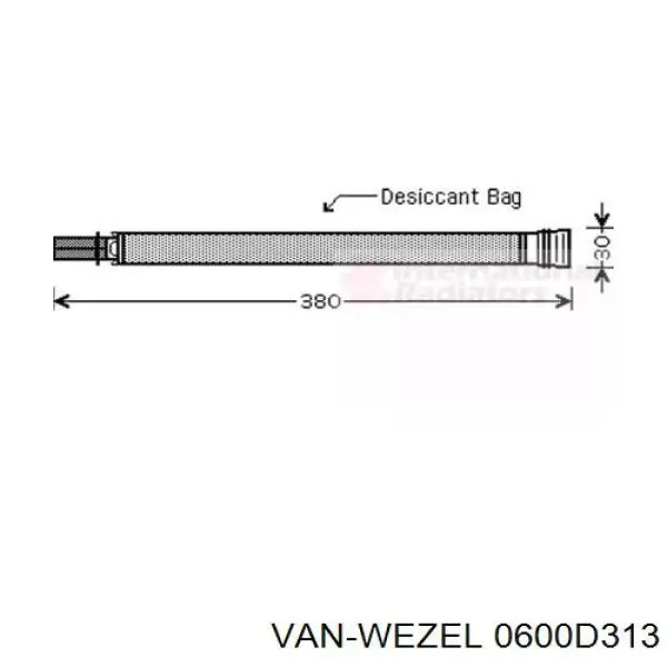 Осушитель кондиционера 0600D313 VAN Wezel