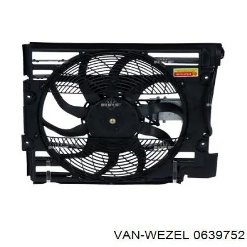0639752 VAN Wezel Диффузор радиатора кондиционера, в сборе с крыльчаткой и мотором