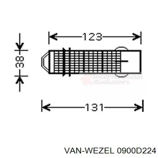 Осушитель кондиционера 0900D224 VAN Wezel