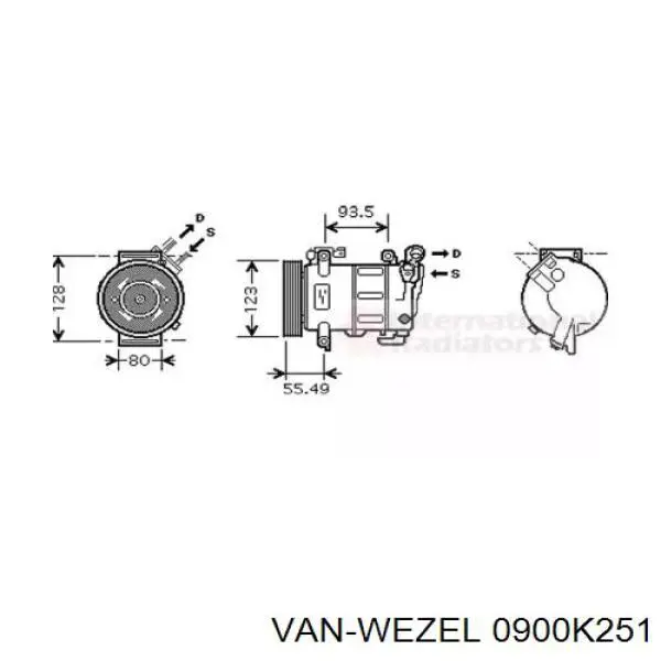 Компрессор кондиционера 4471500220 Denso