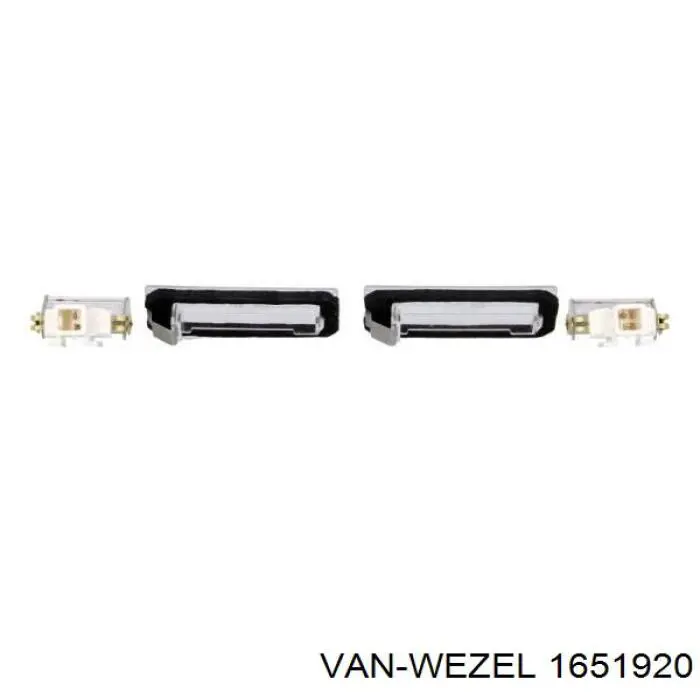 Фонарь освещения номерного знака VAN Wezel 1651920