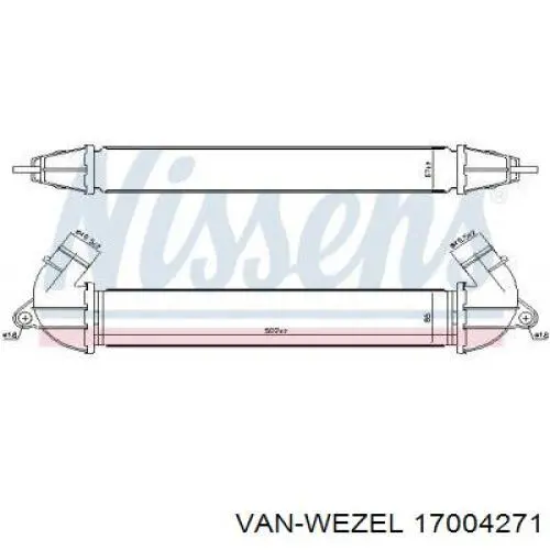 Интеркулер 17004271 VAN Wezel