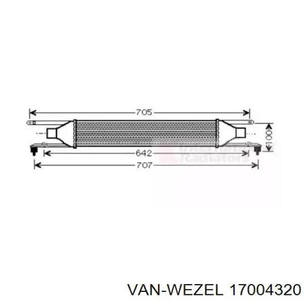 Интеркулер 17004320 VAN Wezel