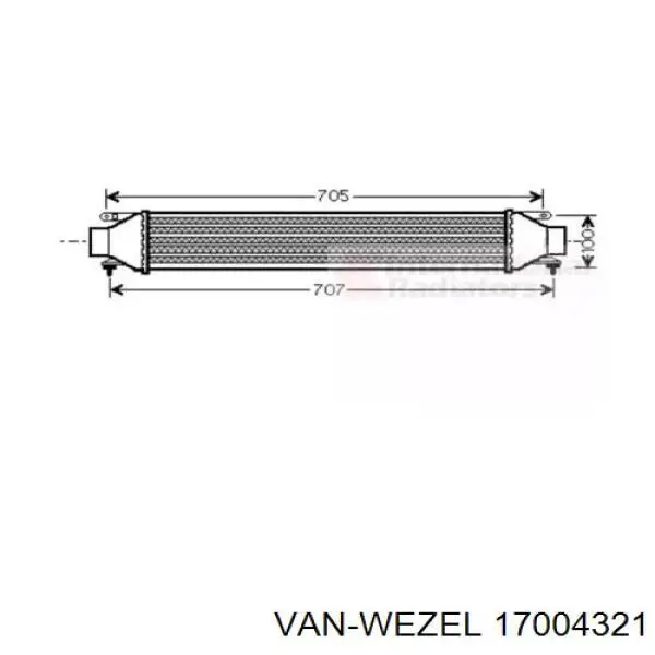 17004321 VAN Wezel интеркулер