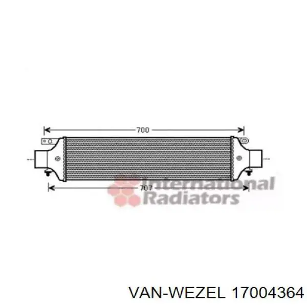 Интеркулер 17004364 VAN Wezel