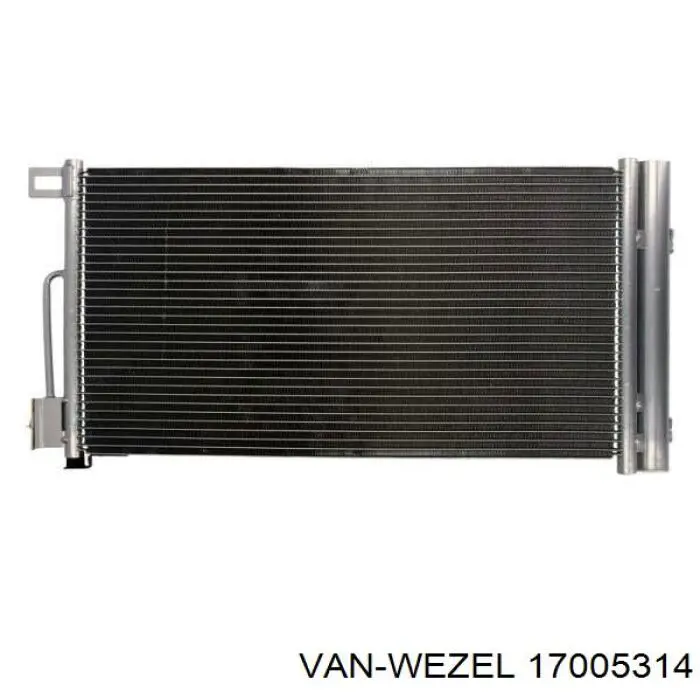 Радиатор кондиционера 17005314 VAN Wezel