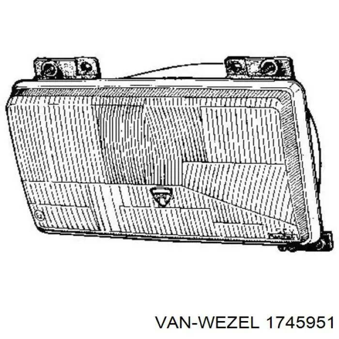 Фара левая 1745951 VAN Wezel